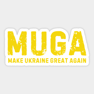 MUGA Make Ukraine Great Again vintage Sticker